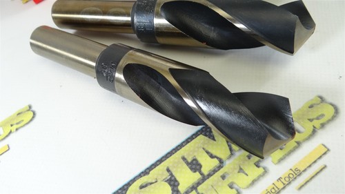 3 MOSTLY NEW HSS & HSCO S&D & REDUCED SHANK DRILLS 1-1/32" 1-1/8" & 1-3/8" - Picture 3 of 8