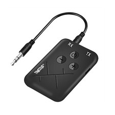 TUNES2GO 2 in 1 Bluetooth AUX 3.5mm Receiver Transmitter Wireless Audio w Mic