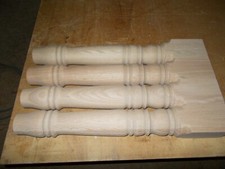 Red Oak wood farm table legs.