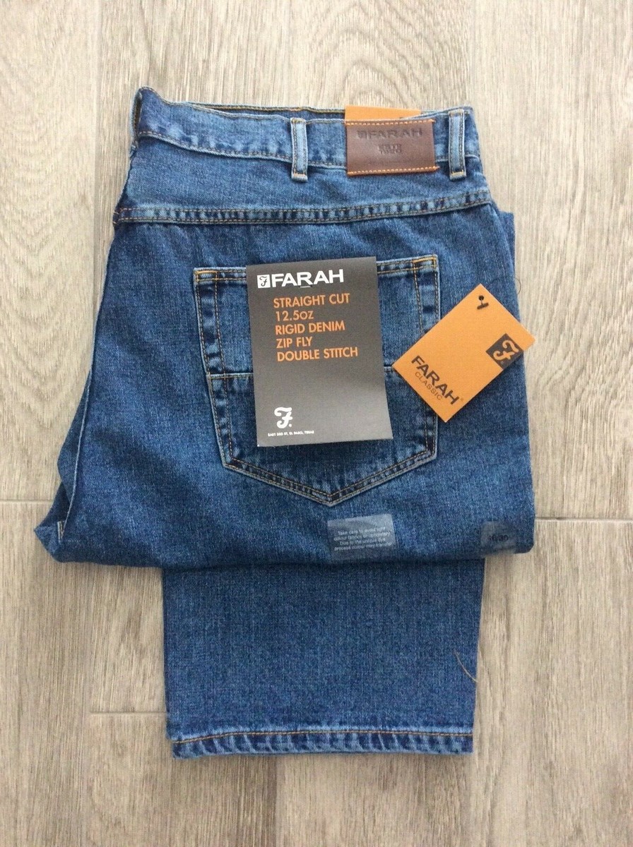 MENS FARAH REGULAR FIT STRETCH COMFY JEAN ZIP FLY STONEWASH MENS FARAH REGULAR FIT STRETCH COMFY JEAN ZIP FLY STONEWASH