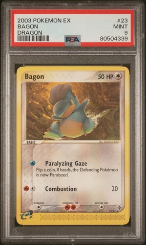 Bagon graded PSA 9 for sale on eBay
