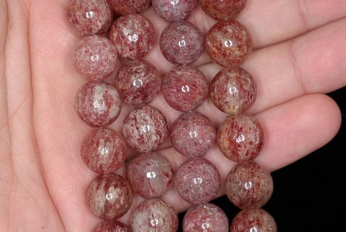 CUENTAS SUELTAS REDONDAS DE CUARZO LEPIDOCROCITA FRESA NARANJA 11 MM AAA 7 pulgadas - Imagen 2 de 4