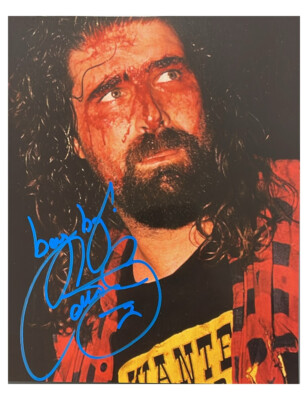 8x10'' WWE Cactus Jack Print signiert von Mick Foley