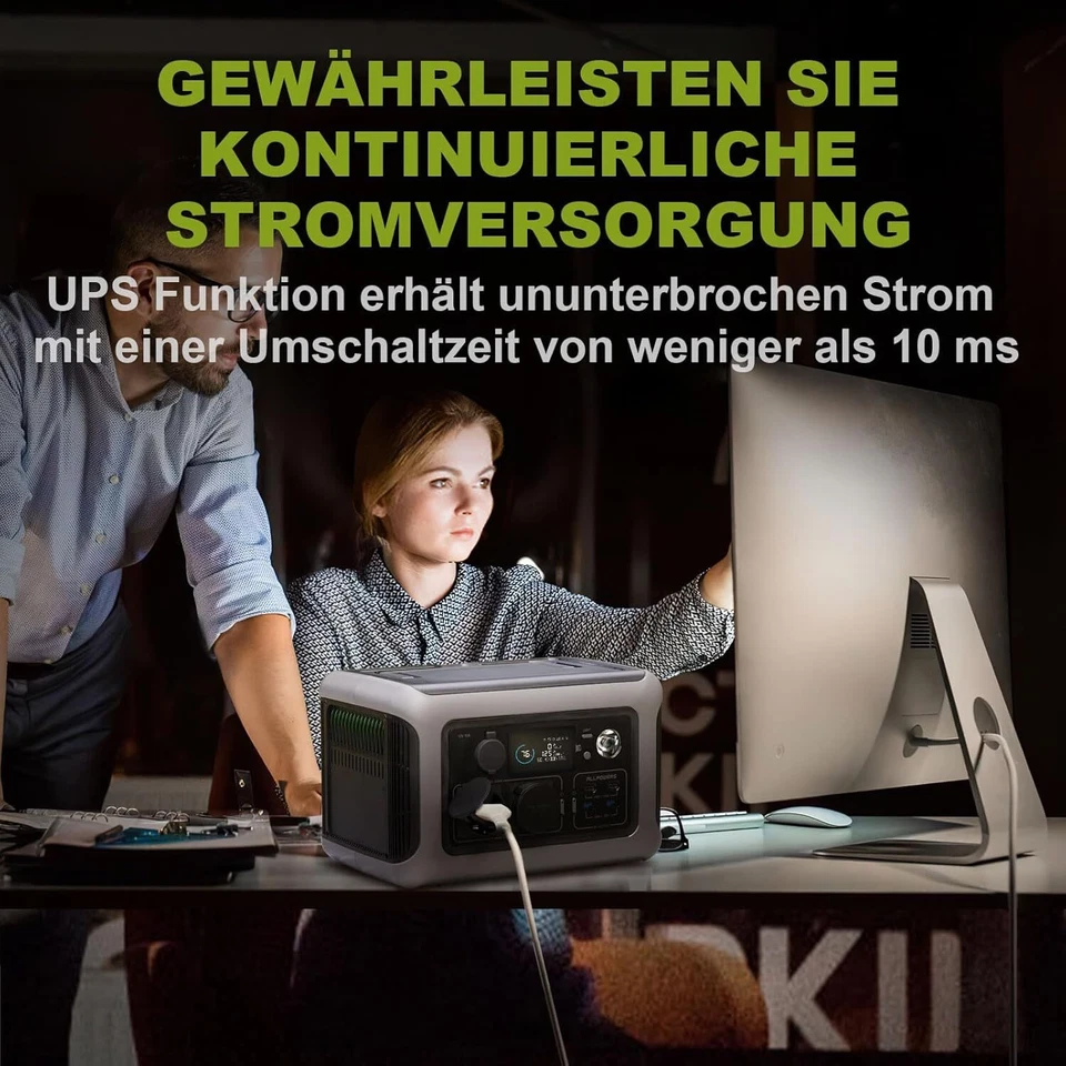 ALLPOWERS 600W Portable Power Station 299Wh LiFePO4 Battery Solar Generator - Image 4 of 4