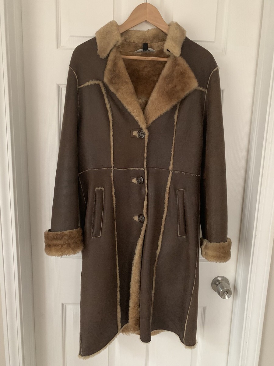 express shearling coat
