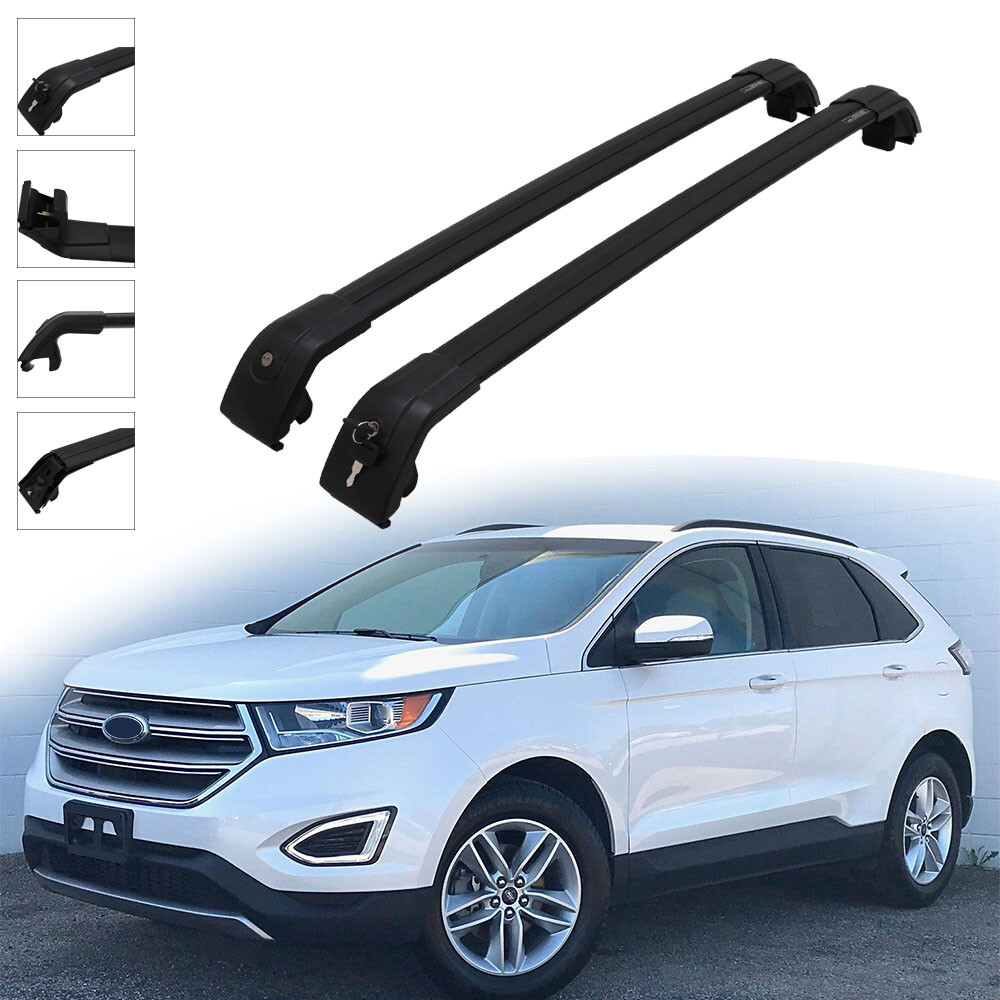 Black Cross Bars Fit For Ford Edge 2015-2024 Accessories Roof Rail