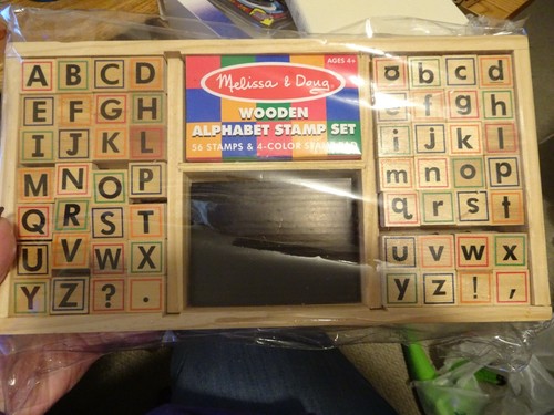 Doug Wooden Alphabet Stamp Set 
