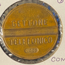 Gettone Telefonico Public Telephone Token 1970 Italy Bronze 24.5mm 7.2g #7006 VG