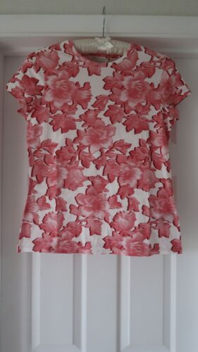 NEW - TED BAKER Floral Print (Loissa) T-Shirt / Top - Size 3 (UK 12) - Cost £45 - Picture 1 of 6