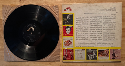 33 12" LP ELVIS PRESLEY ELVIS AD BACK LPM 1382 - Picture 2 of 2