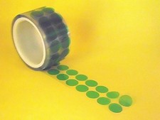 Klebepunkte rund Abdeckband hitzebeständig bis + 220°C Pulverlack Autolack grün