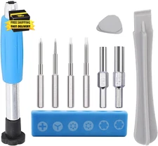 Gamebit Screwdriver Set, 3.8Mm 4.5Mm Security Bits, T8 T6 Triwing & Phillips Scr