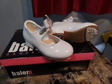 Balera Beginner Tap Shoe For Girls In White Size 8.5