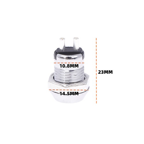 1PC 12MM Telephone Lock Electronic Lock Power Lock Key Switch S1201 2Keys - Photo 3/11