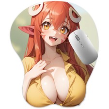 3D Mousepad Oppai Mouse pad with Wrist Rest Pain Relief Anime Manga pad Miia