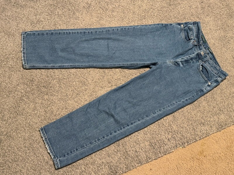 WILD FABLE Highest High Rise Straight Med Wash Blue Denim Jeans Women Size 4