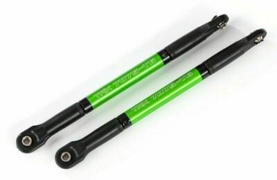 Heavy Duty Anodized Green Aluminum Push Rods (2) Traxxas E-Revo VXL BL TRA8619G
