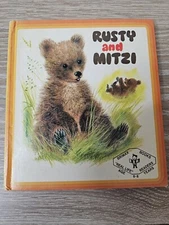 Rusty and Mitzi - 1976 Vintage Hardcover - Brimax Books Real Life Readers 6-8yrs