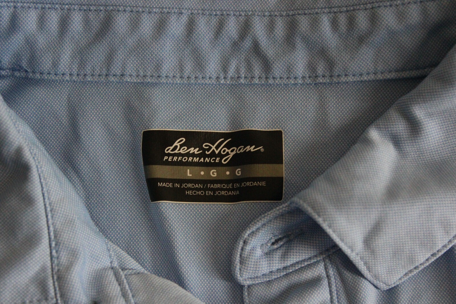 Ben Hogan Performance Blue Pattern Poly Golf POLO… - image 3