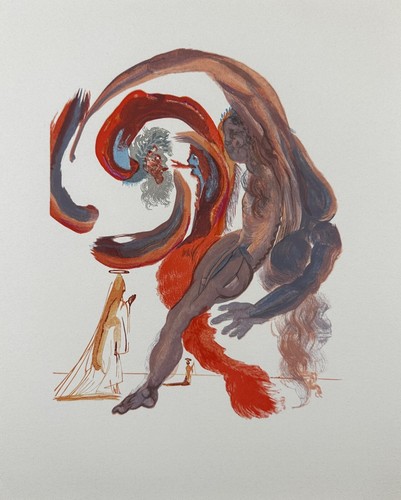 Salvador Dali Divine Comedy Purgatory Canto 18 Decomposition (3 pieces) - 第 3/4 張圖片