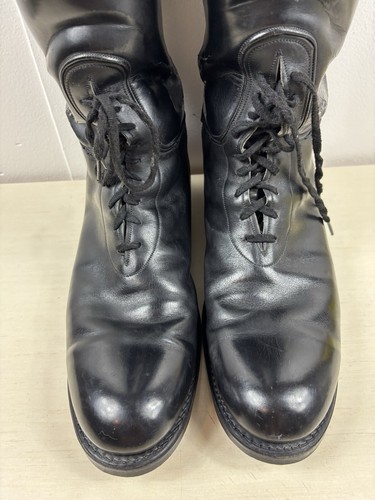 Dehner Boots Patrol Tall Top Strap Mens 12D Black Equestrian Riding Police 97546 - Picture 5 of 18