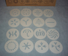 THE PAMPERED CHEF 1525 Cookie Press Replacement Parts ~ 16 DISCS ~ White