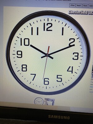 SCHWARZE Wanduhr, 12 '' nicht tickende leise Quarz Dekouhren, modern groß