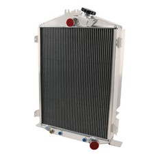 4 Core Aluminum Radiator For 1932 Ford Hi High Boy Street Rat Rod Model 8 B