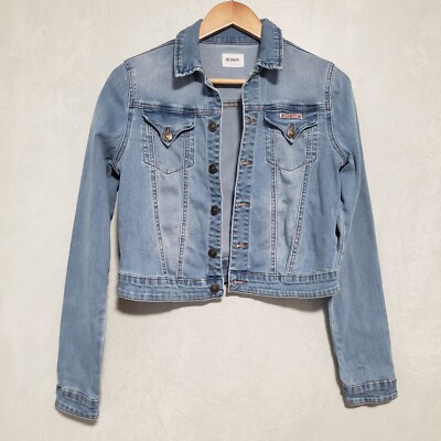 Hudson Girls Light Wash Denim Jacket Size XL 