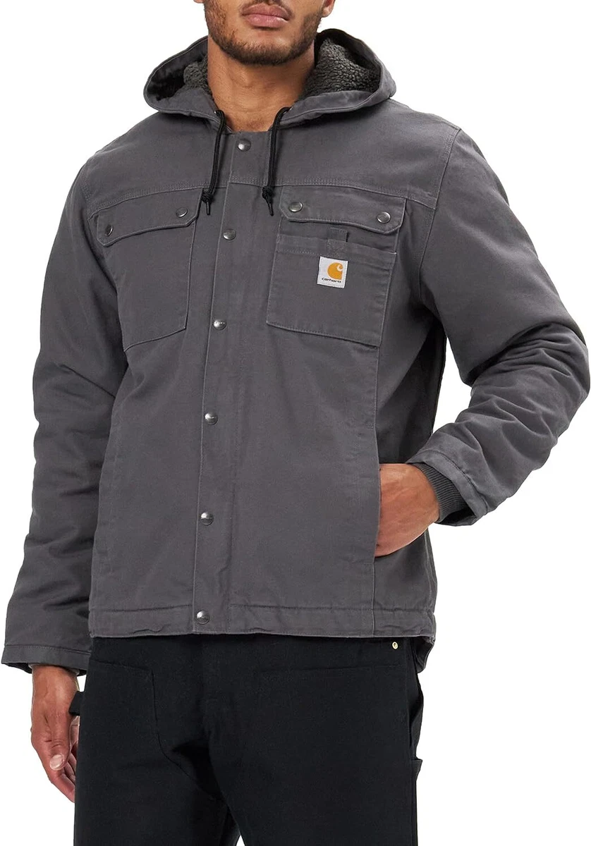 Carhartt Men s Relaxed Fit Washed Duck Sherpa Lined Utility Jacket