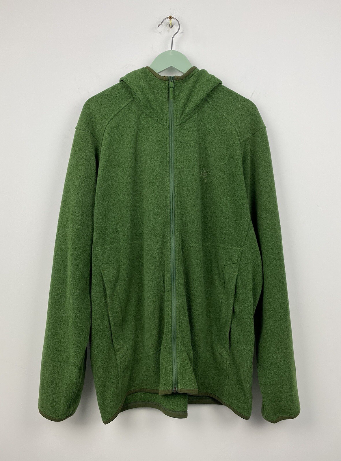Felpa con cappuccio Arc'teryx Polartec Pile Cerniera Uomo Taglia XL Verde