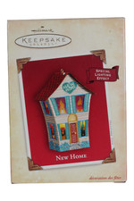 Hallmark 2004 New Home Tin Keepsake Ornament Special Lighting Effect Sickman EUC