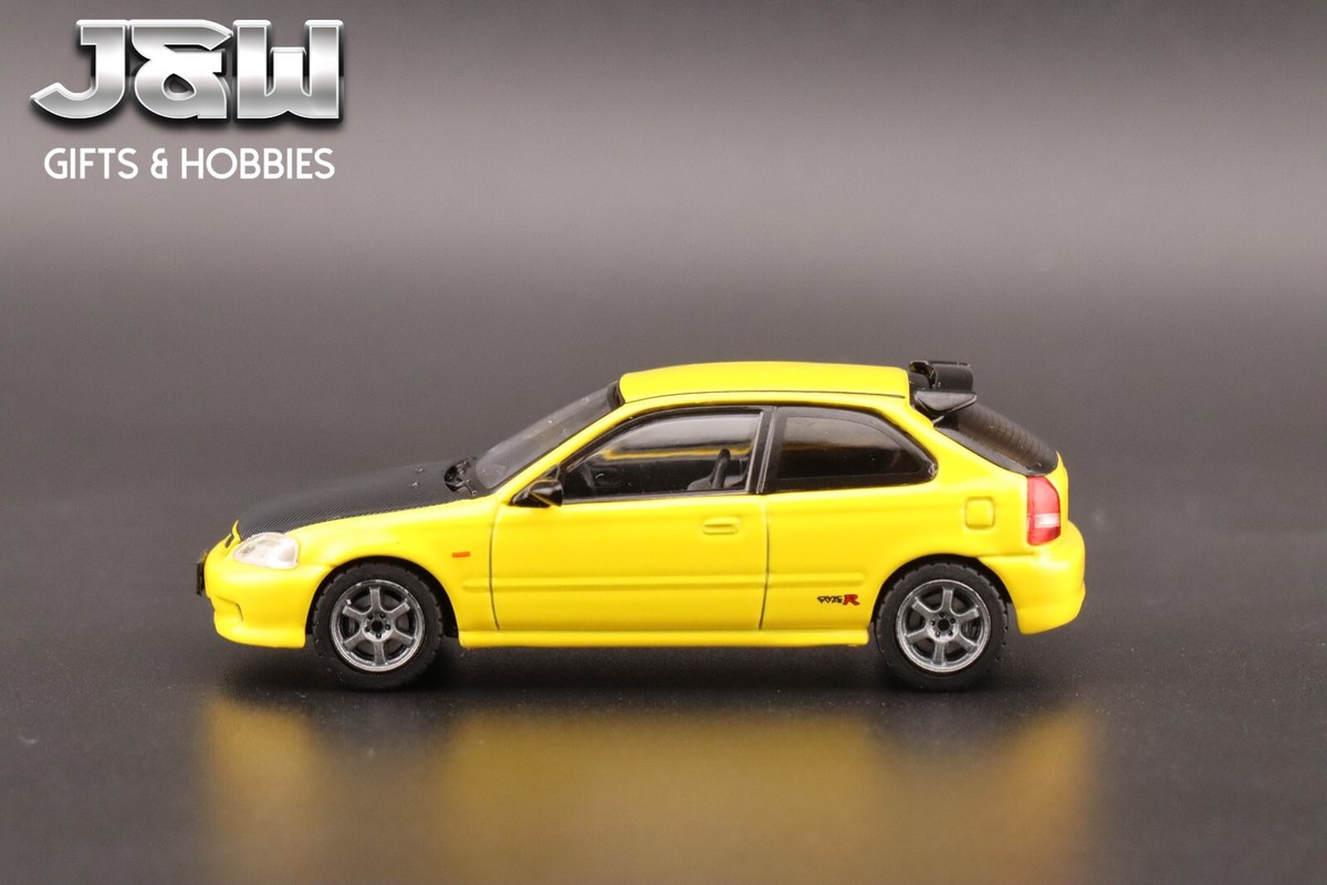 【カスタム品】HONDA CIVIC TYPE-R EK9 1/64 ミニカー カスタム品】HONDA CIVIC TYPE-R EK9 1/64 ミニカーの通販 by