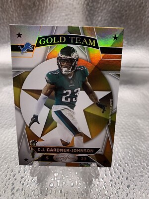 2023 Panini Certified Football Gold Team Lions C.J. Gardner-Johnson No.GT-18