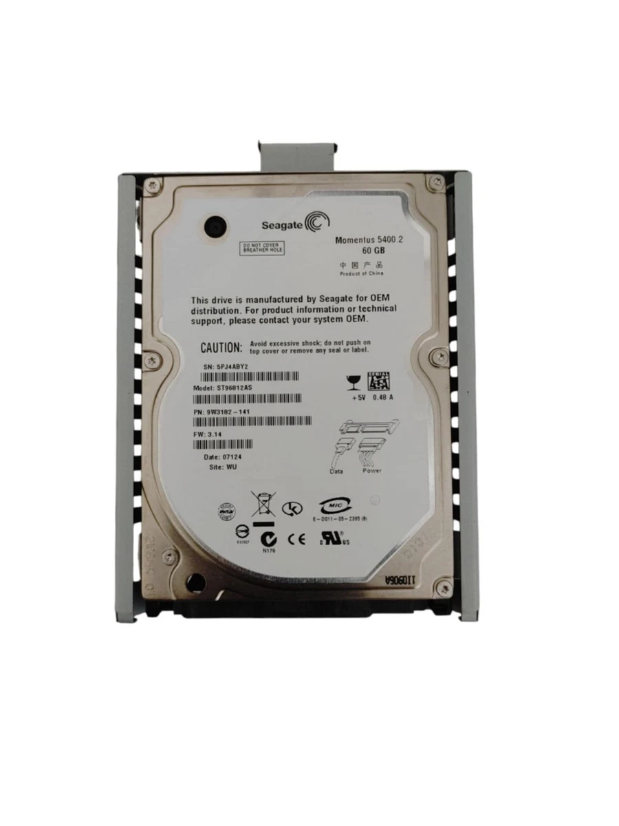 Hard Disk Interno Seagate 80GB 2.5'' SATA Per Sony PlayStation 3 (PS3) &ndash; Usato Ma Perfetto