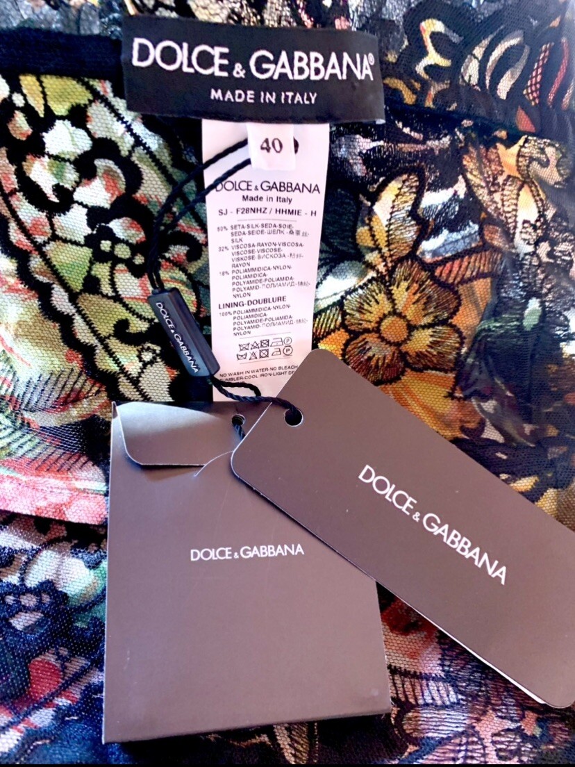 DOLCE & GABBANA ITALY EMBROIDERED FLORAL LACE SHEER JACKET