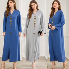 Abaya Dubai Kaftan Ramadan Party Dress Moroccan Robe Arab Abayas Muslim Women