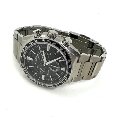 CITIZEN ATTESA CB5966-69E ATTESA ACT Line Black Silver Men's Watch
