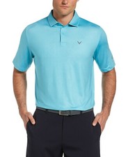 Callaway ECO Opti-Dri Golf Shirt Mens L Curacao Contour Pattern UPF Stretch NWT