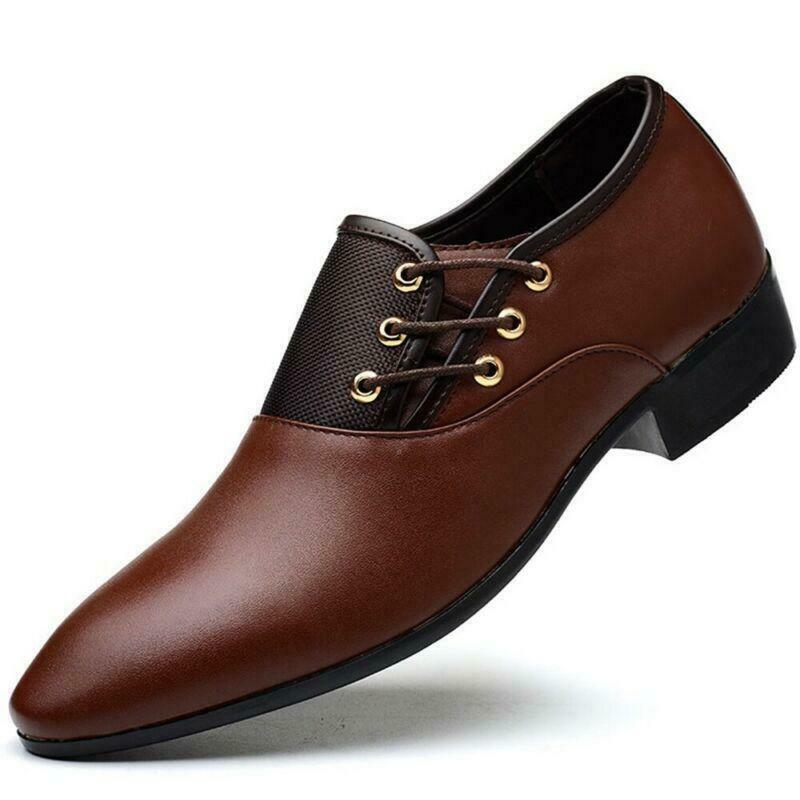 SAOLA Scarpe eleganti uomo Oxford ecopelle business a punta formali stringate festa