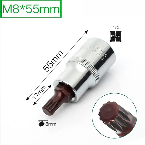 1/2" DRIVER HEX SOCKET 4-55MM TORX/HEX LONG REACH SOCKETS FOR RATCHET WRENCH - Picture 30 of 31