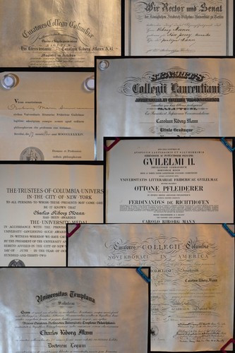 8 Original University Diplomas to Historical Engineer Charles Riborg C.R. Mann - Picture 1 of 12