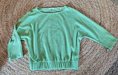 Opus Sweatshirt Guzzini 3/4 Arm Gr. 36 Lindgrün NEUwertig !