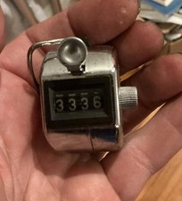 Vintage TALLY I Hand Tally Counter Four Digit WORKS WELL
