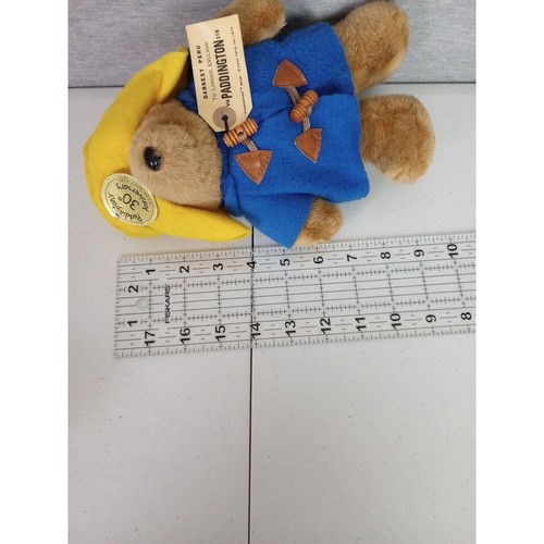 Paddington Bär Plüsch 30. Jahrestag gelber Hut 10 Zoll 1988 Eden Toys - Bild 13 von 13