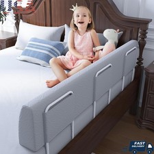 Adjustable Toddler Bed Rail Foam Safety Bumper Guard Kids Sleep Protection New