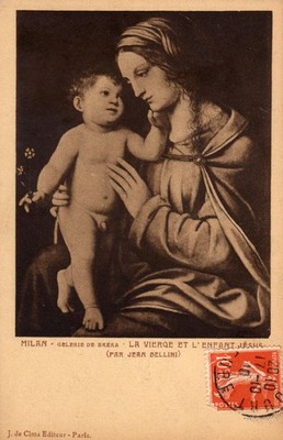 05807 Postcard Milan (MI) Painting Gallery Brera