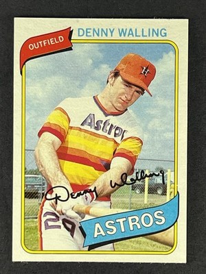 1980 Topps #306 Denny Walling Houston Astros