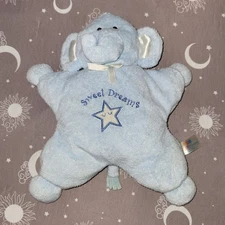 KIDS PREFERRED SWEET DREAMS BLUE STAR SHAPED ELEPHANT PLUSH ~12" BABY TOY LOVEY