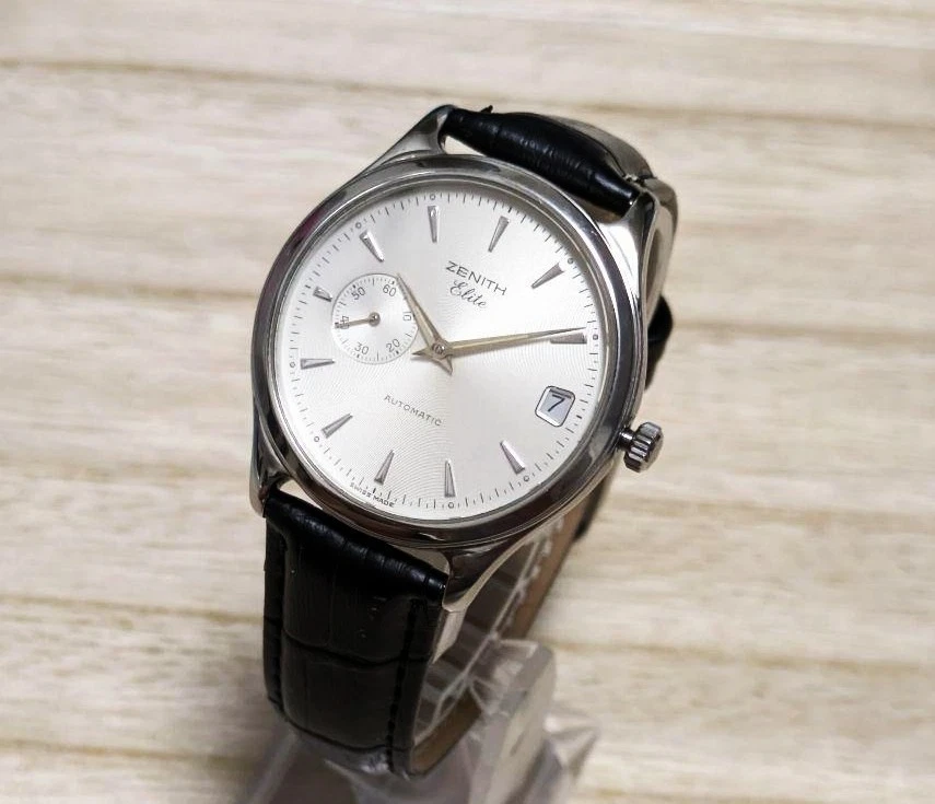 Reloj ZENITH Elite Segundero Pequeño Cal.680 Automático Esfera Blanca 36mm Exposición Foto 3 de 4